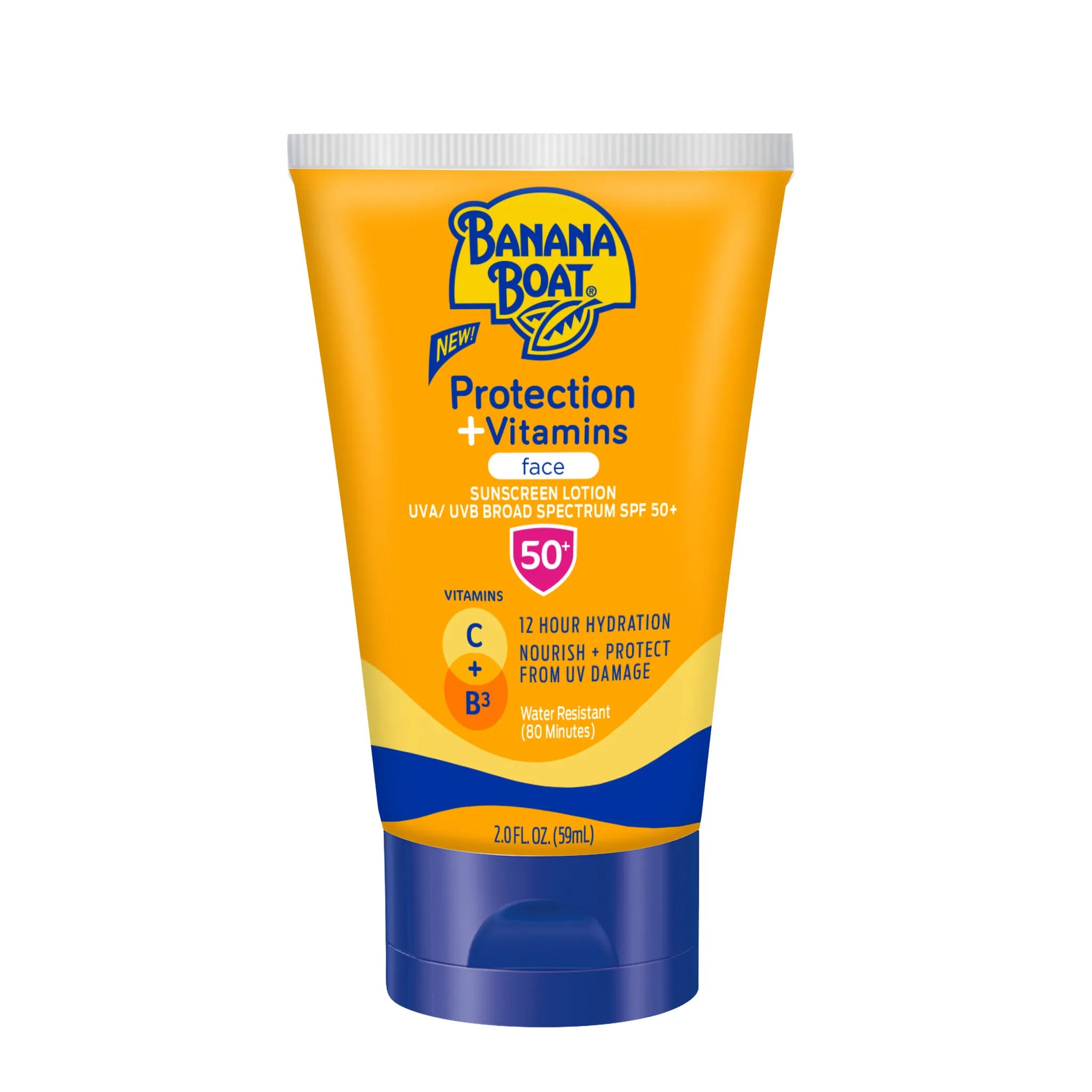 Banana Boat Protection and Vitamins Face Sunscreen Lotion