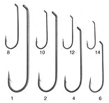 Daiichi 4X-LONG Streamer Down Eye Hooks