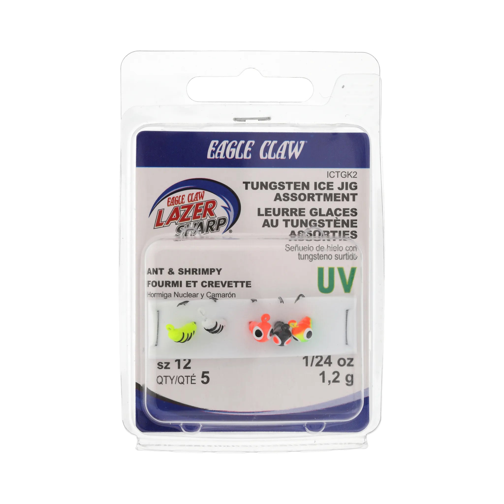 Eagle Claw Ice Jig Kit Tungsten 5PC