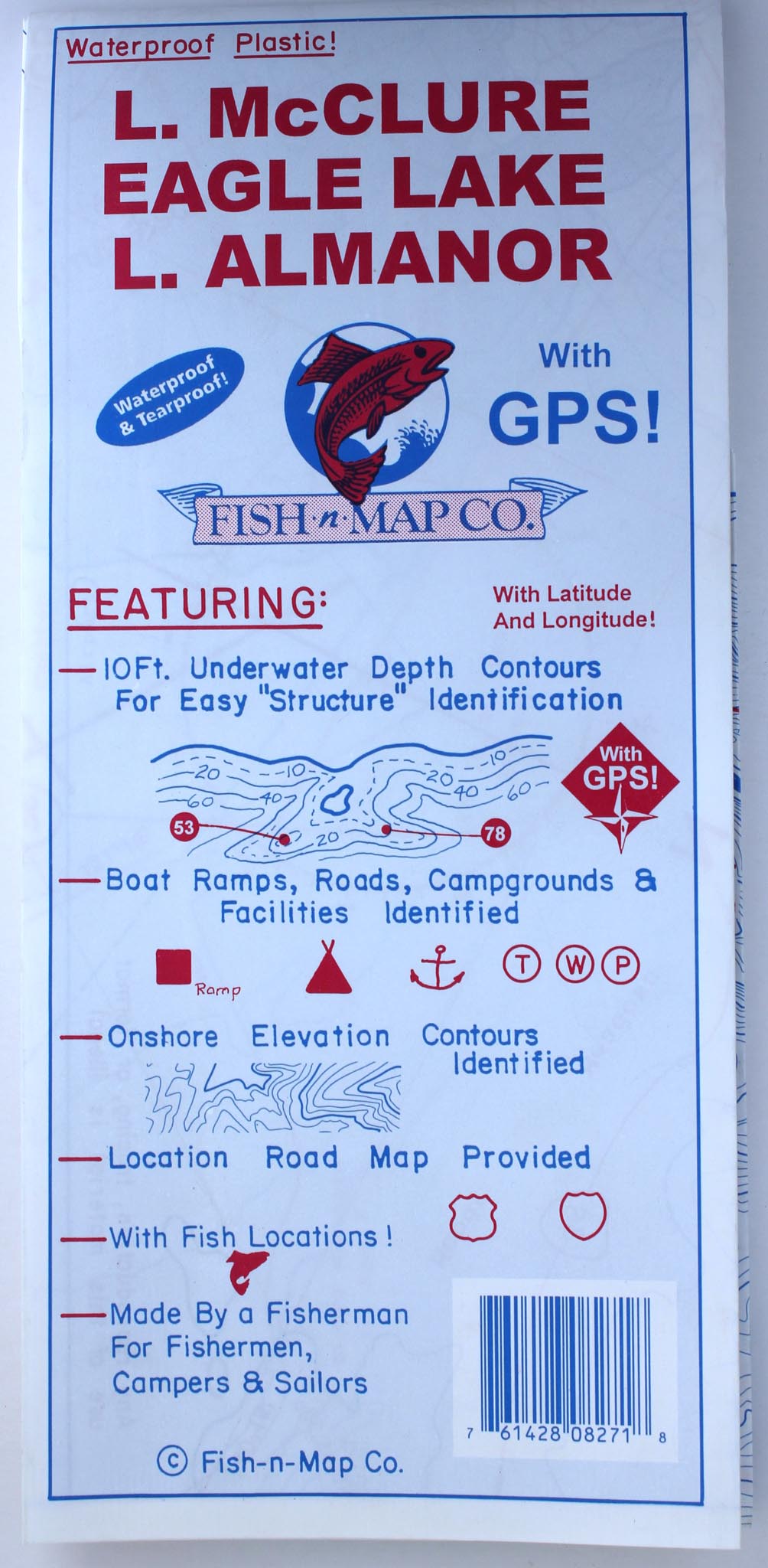 Mcclure/Eagle Lk/Lk Almanor N. California Map