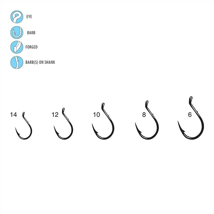 Gamakatsu Single Egg Red Hooks Loose