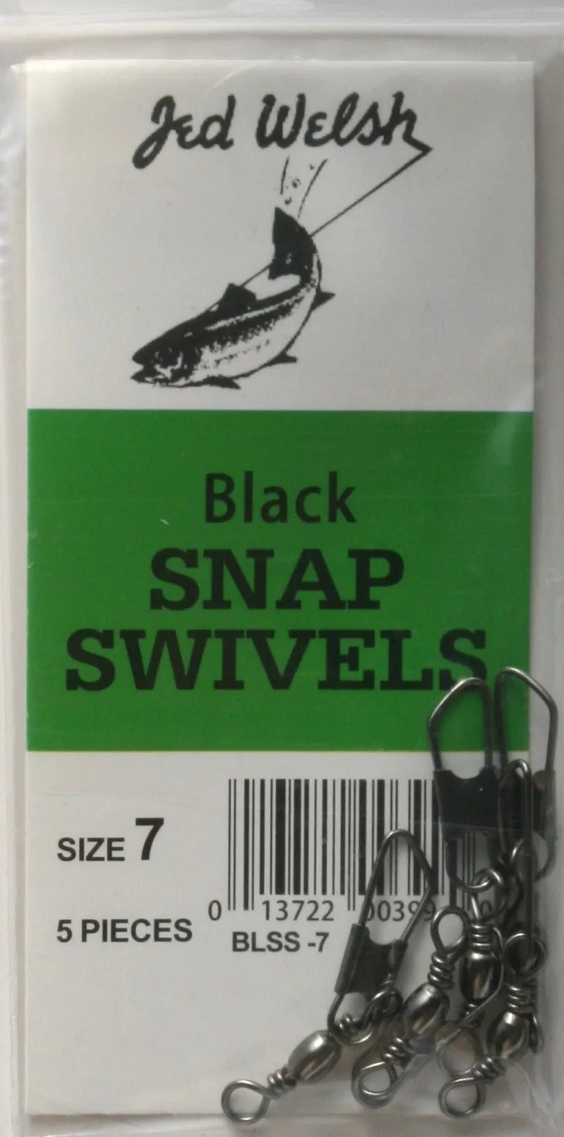 Jed Welsh Black Snap Swivels