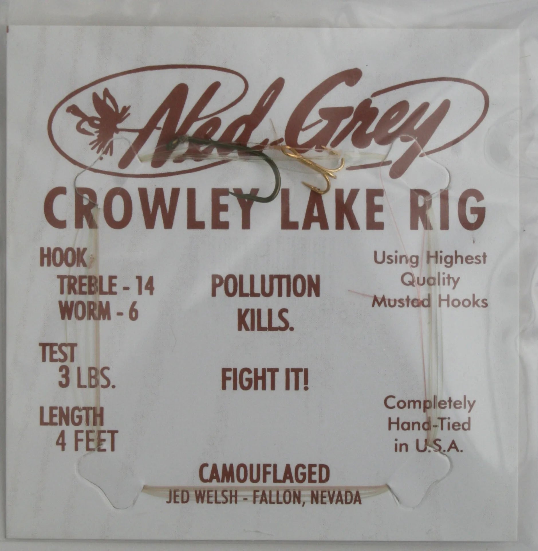 Jed Welsh Ned Grey Crowley Lake Rig