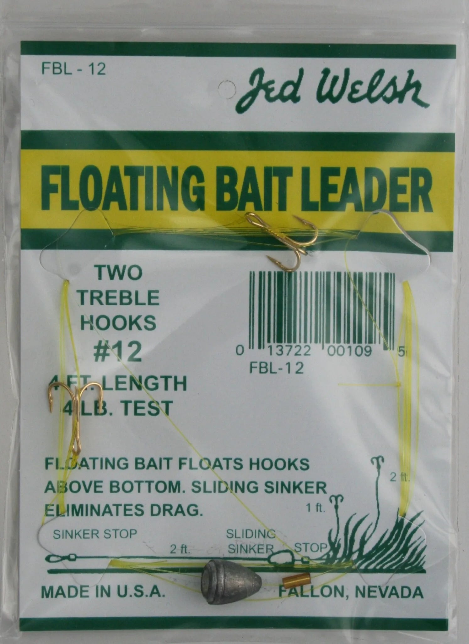 Jed Welsh Floating Bait Leader Rig