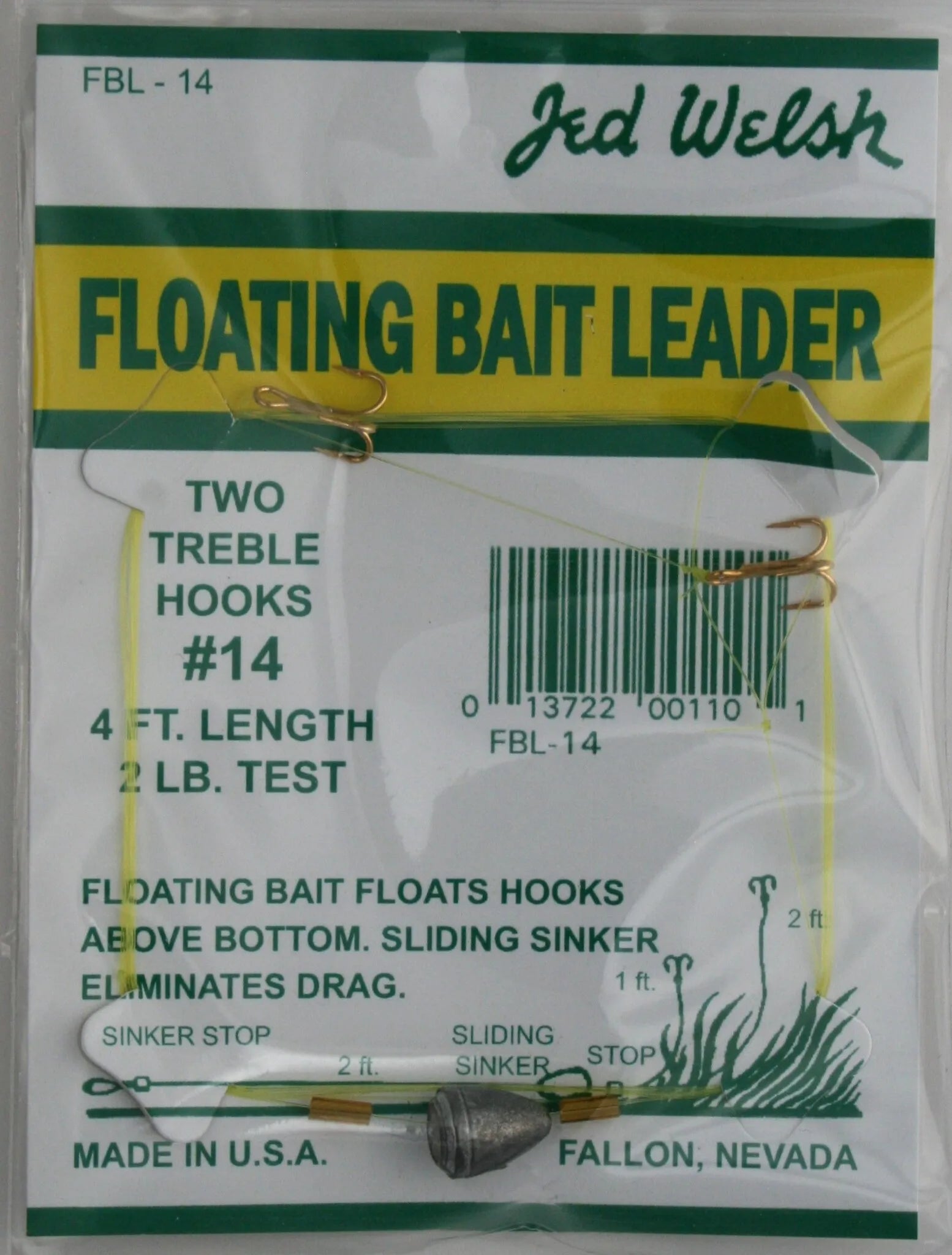 Jed Welsh Floating Bait Leader Rig