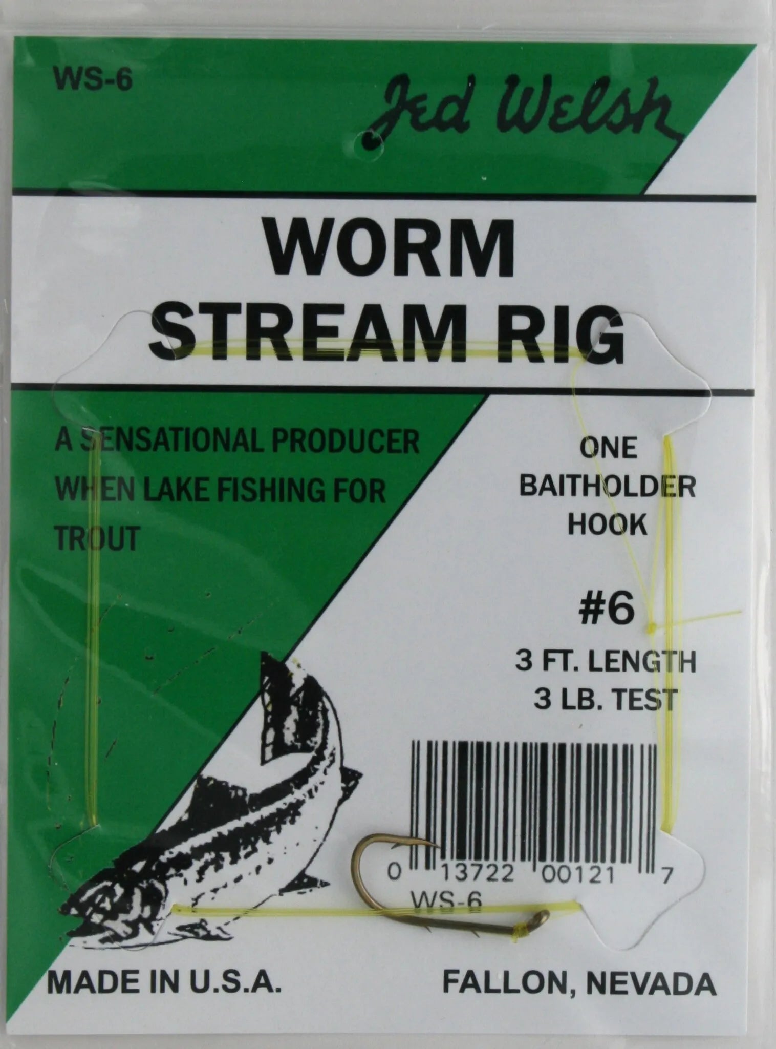 Jed Welsh Worm Stream Rig