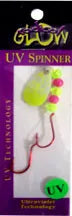 Radical Glow UV Kokanee Spinner Splatter