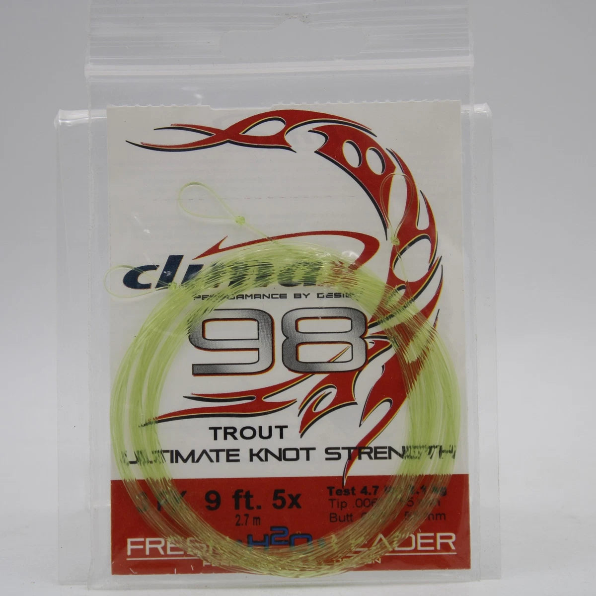 Climax tapered Leader 9' 5x 4.5lb