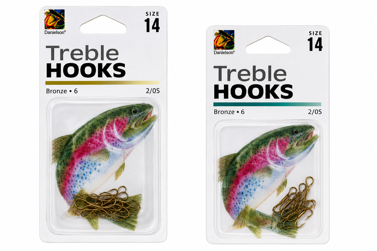 Danielson Gold Treble Hooks