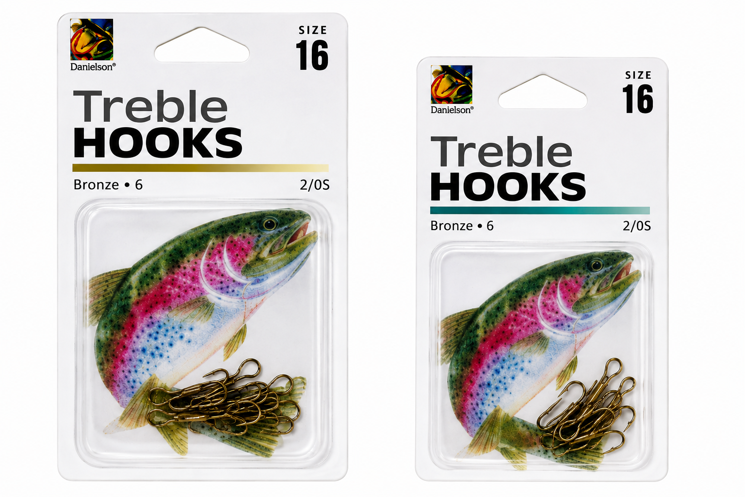 Danielson Gold Treble Hooks