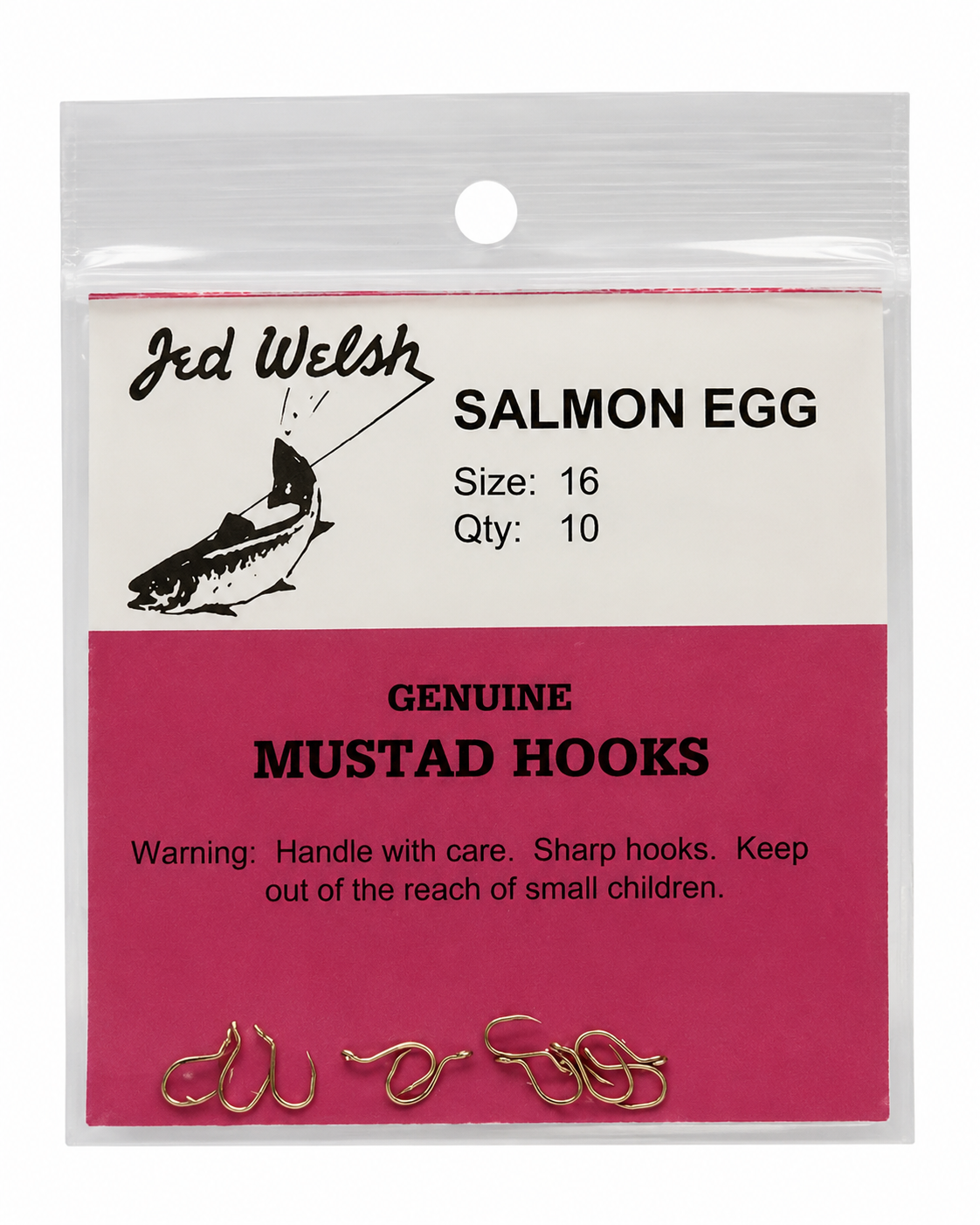 Jed Welsh Salmon Egg Hooks - CLOSEOUT