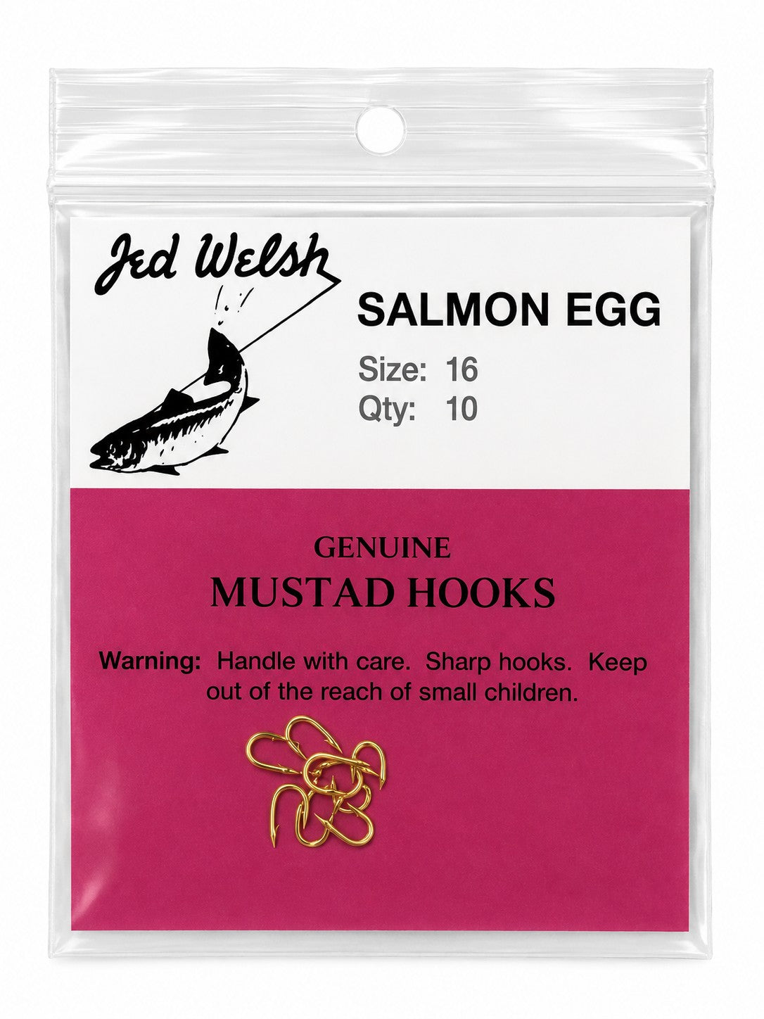 Jed Welsh Salmon Egg Hooks - CLOSEOUT